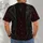 Gothic Studded Vest, Chains and Burgundy Damask for Alternative Concert Night Out All-over Print Unisex T-shirt - 6