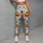 Smiling Pumpkins, Bats and Spiders for Festive Halloween Season Celebrations Leggings - 4