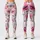 Watercolor Pink And Violet Wildflowers For Relaxed Summer Garden Days Leggings - 3