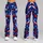Red White Blue Starbursts for Summer Festivals and Fourth of July Celebrations Leggings - 9