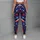 Red White Blue Starbursts for Summer Festivals and Fourth of July Celebrations Leggings - 6