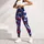 Red White Blue Starbursts for Summer Festivals and Fourth of July Celebrations Leggings - 4