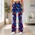 Red White Blue Starbursts for Summer Festivals and Fourth of July Celebrations Leggings - 11