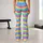 Vibrant Rainbow Horizontal Stripes for Sunny Beach Days and Colorful Everyday Style Leggings - 10