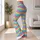 Vibrant Rainbow Horizontal Stripes for Sunny Beach Days and Colorful Everyday Style Leggings - 12
