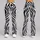 Bold Black and White Zebra Stripes for Spring Summer Outings and Everyday Women's Style Leggings - 9
