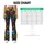 Neon Skeleton Skulls and Stars for Halloween Parties and Spooky Season Fun Leggings - 7
