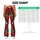 Red Christmas Trees and Snowflakes for Festive Winter Celebrations and Cozy Holiday Style Leggings - 7