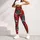 Red Christmas Trees and Snowflakes for Festive Winter Celebrations and Cozy Holiday Style Leggings - 5