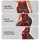 Red Christmas Trees and Snowflakes for Festive Winter Celebrations and Cozy Holiday Style Leggings - 2
