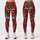Red Christmas Trees and Snowflakes for Festive Winter Celebrations and Cozy Holiday Style Leggings - 1