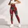 Red Christmas Trees and Snowflakes for Festive Winter Celebrations and Cozy Holiday Style Leggings - 5