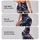 Navy Starburst Chevron Americana for Summer Festivals and Holiday Weekend Outings Leggings - 8