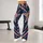 Navy Starburst Chevron Americana for Summer Festivals and Holiday Weekend Outings Leggings - 10