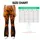 Flying Bats and Pumpkin Glow for Halloween Nights and Everyday Autumn Style for Women Leggings - 7
