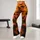 Flying Bats and Pumpkin Glow for Halloween Nights and Everyday Autumn Style for Women Leggings - 11
