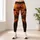 Flying Bats and Pumpkin Glow for Halloween Nights and Everyday Autumn Style for Women Leggings - 6