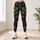 Red Green and Ivory Snowflakes for Cozy Christmas Holiday Celebrations Leggings - 4