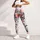 Coral Rose And Lavender Blooms For Garden Strolls And Relaxed Everyday Style For Her Leggings - 4