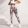 Coral Rose And Lavender Blooms For Garden Strolls And Relaxed Everyday Style For Her Leggings - 6