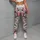 Coral Rose And Lavender Blooms For Garden Strolls And Relaxed Everyday Style For Her Leggings - 4