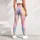 Iridescent Pastel Rainbow Stripes For Beach Walks And Colorful Everyday Wear Leggings - 6