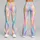Iridescent Pastel Rainbow Stripes For Beach Walks And Colorful Everyday Wear Leggings - 9