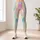 Iridescent Pastel Rainbow Stripes For Beach Walks And Colorful Everyday Wear Leggings - 4