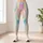 Iridescent Pastel Rainbow Stripes For Beach Walks And Colorful Everyday Wear Leggings - 6