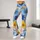 Colorful Cartoon Flowers for Cozy Everyday Outfits and Cheerful Casual Style Leggings - 10