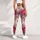 Romantic Pink Rose and Lavender Garden Blooms for Casual Everyday Style Leggings - 5