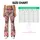 Romantic Pink Rose and Lavender Garden Blooms for Casual Everyday Style Leggings - 7