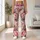 Romantic Pink Rose and Lavender Garden Blooms for Casual Everyday Style Leggings - 10