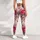 Romantic Pink Rose and Lavender Garden Blooms for Casual Everyday Style Leggings - 5