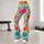 Vibrant Rainbow Daisy Blooms for Sunny Getaways and Relaxed Everyday Women's Style Leggings - 11