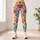 Vibrant Rainbow Daisy Blooms for Sunny Getaways and Relaxed Everyday Women's Style Leggings - 6