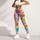 Vibrant Rainbow Daisy Blooms for Sunny Getaways and Relaxed Everyday Women's Style Leggings - 5