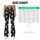White Paw Motifs on Charcoal for Everyday Pet Lover Adventures and Spring Outings Leggings - 7