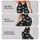 White Paw Motifs on Charcoal for Everyday Pet Lover Adventures and Spring Outings Leggings - 8