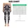 Monochrome Urban Camo for Training, Trail Runs, and Everyday Activewear Leggings - 3