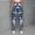 Blue Snowmen And Ivory Snowflakes For Cozy Christmas Holiday Celebrations All Winter Long Leggings - 6