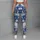 Blue Snowmen And Ivory Snowflakes For Cozy Christmas Holiday Celebrations All Winter Long Leggings - 5