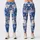 Blue Snowmen And Ivory Snowflakes For Cozy Christmas Holiday Celebrations All Winter Long Leggings - 1