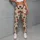 Rust Red Snowflakes and Holiday Icons for Cozy Christmas Celebrations and Winter Outfits Leggings - 6