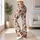 Rust Red Snowflakes and Holiday Icons for Cozy Christmas Celebrations and Winter Outfits Leggings - 12