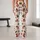 Rust Red Snowflakes and Holiday Icons for Cozy Christmas Celebrations and Winter Outfits Leggings - 10