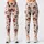 Rust Red Snowflakes and Holiday Icons for Cozy Christmas Celebrations and Winter Outfits Leggings - 1