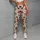 Rust Red Snowflakes and Holiday Icons for Cozy Christmas Celebrations and Winter Outfits Leggings - 4