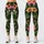 Tropical Hibiscus And Palm Leaves For Vacation Style And Sunny Getaways Leggings - 3
