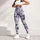 Blue and Ivory Vintage Botanical Florals for Relaxed Coastal Weekend Style for Women Leggings - 5